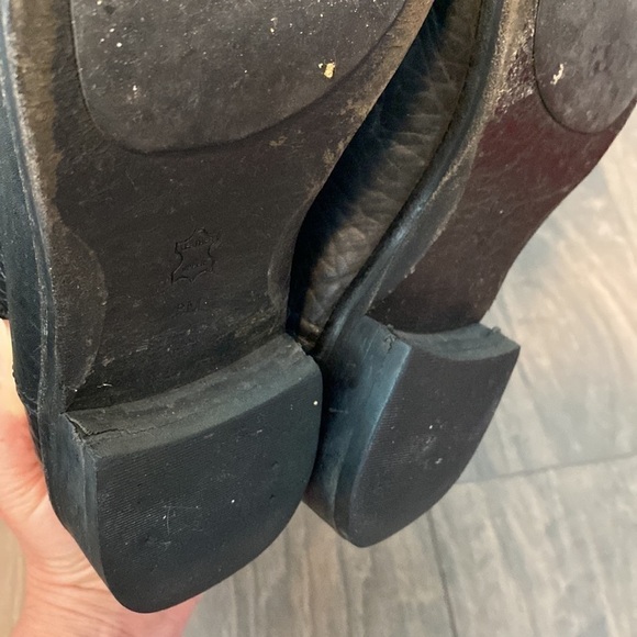 Tory Burch Corey Mid Calf Pebbled Leather Boot - Picture 16 of 16